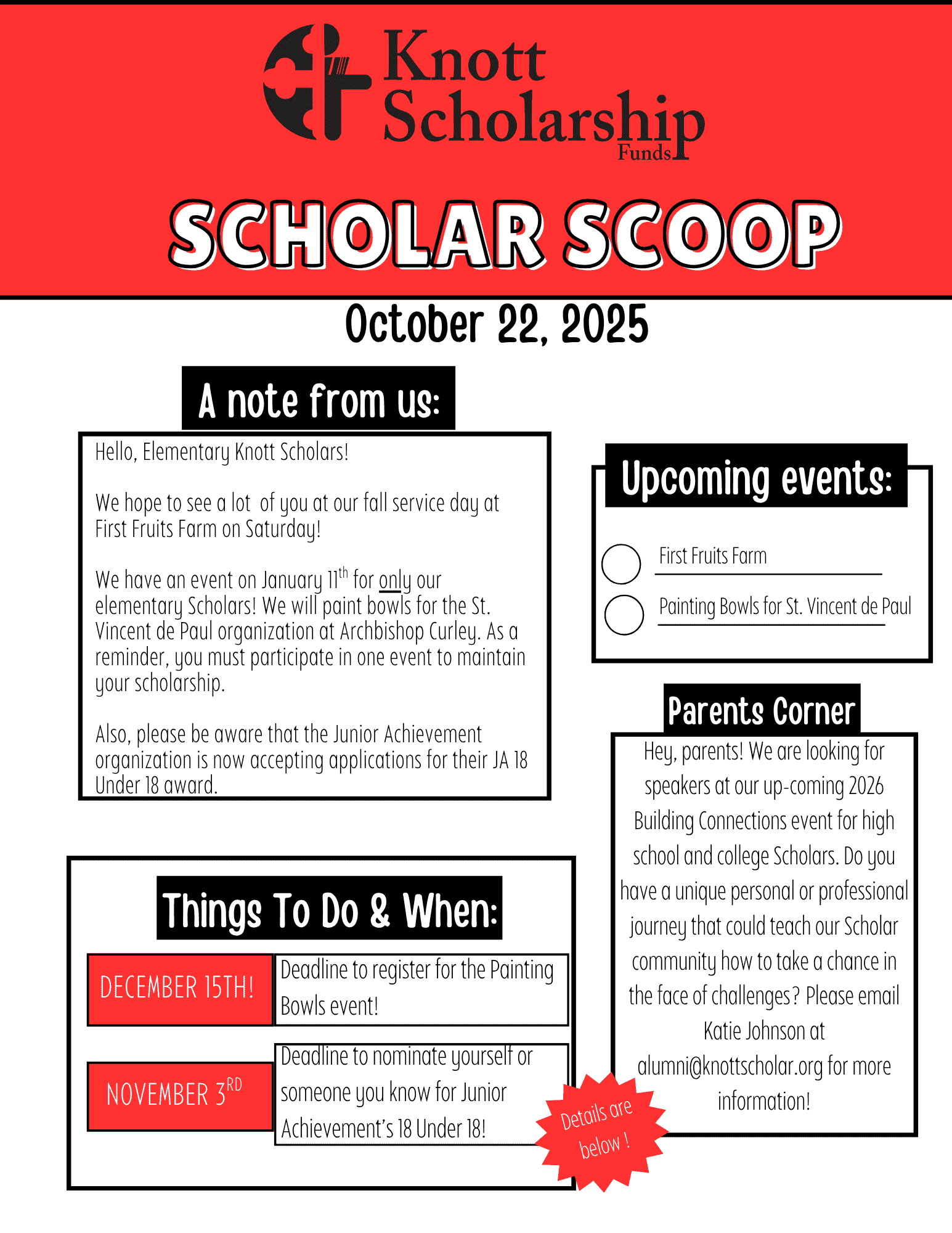 Scholar Scoop - 22 October 2025 - Elementary