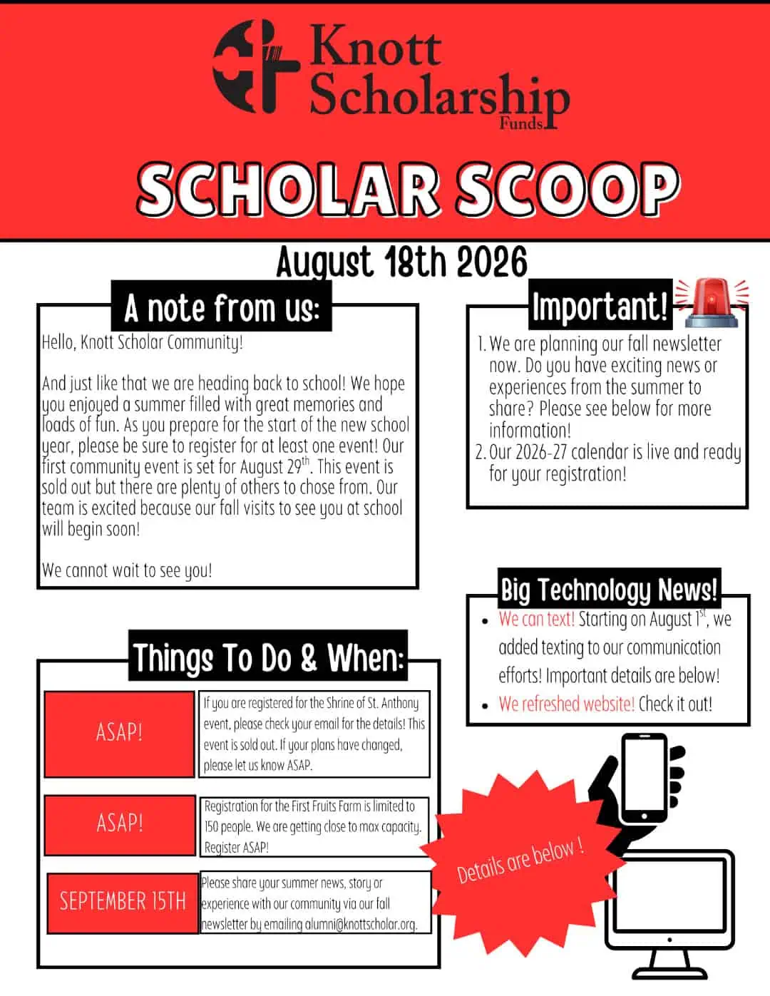 Scholar Scoop - Late Summer 2026